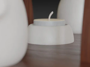 teapot warmer set 3D Model