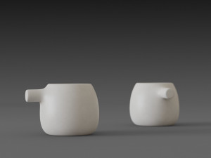 teapot warmer set 3D-Modell