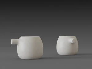 teapot warmer set 3D Model