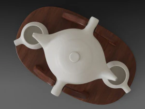 teapot warmer set 3D Model