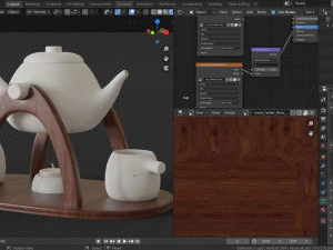 teapot warmer set 3D Model