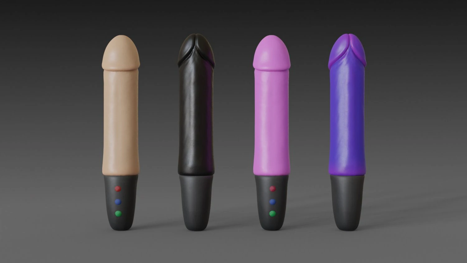 toy 4 different colors 3D Model .c4d .max .obj .3ds .fbx .stl .blend 
