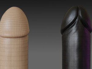 toy vibrator 4 different colors Model 3D