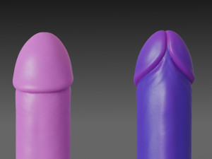 toy vibrator 4 different colors Model 3D