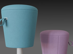 bar stool mickey - height adjustable 3D-Modell