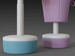 bar stool mickey - height adjustable 3D Model
