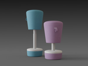 bar stool mickey - height adjustable 3D-Modell