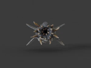 water terror monster lowpoly 3D Model