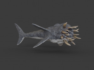 water terror monster lowpoly 3D-Modell