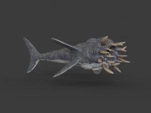 water terror monster lowpoly 3D Model