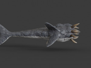water terror monster lowpoly 3D-Modell