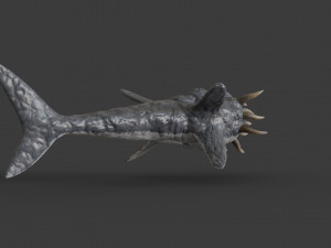 water terror monster lowpoly 3D-Modell