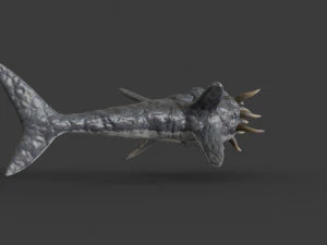 water terror monster lowpoly 3D Model