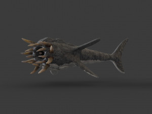 water terror monster lowpoly 3D-Modell