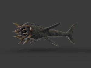 water terror monster lowpoly 3D Model