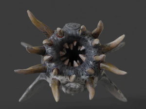 water terror monster lowpoly 3D Model