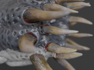 water terror monster lowpoly 3D-Modell