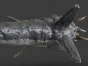 water terror monster lowpoly 3D Model