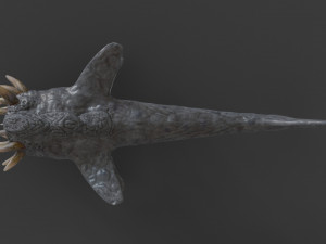 water terror monster lowpoly 3D-Modell