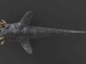 water terror monster lowpoly 3D Model