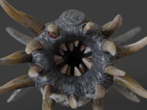 water terror monster lowpoly 3D-Modell
