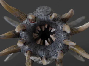 water terror monster lowpoly 3D Model