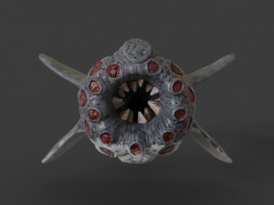 water terror monster lowpoly 3D-Modell