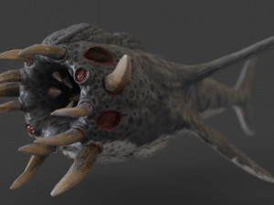 water terror monster lowpoly 3D-Modell