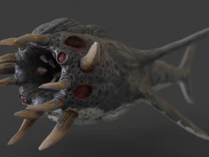water terror monster lowpoly 3D Model