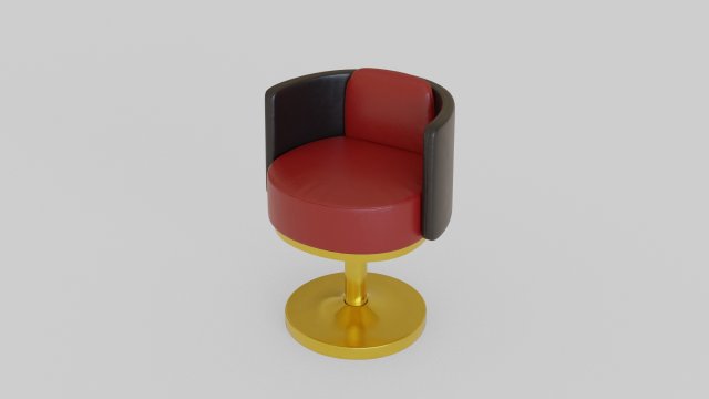 gold armchair 3D मॉडल .c4d .max .obj .3ds .fbx .stl .blend 