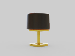 gold armchair 3D मॉडल