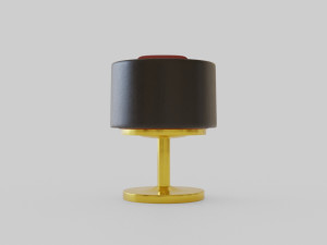 gold armchair 3D मॉडल