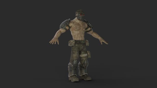 bio-enhanced soldier 3D Модель .c4d .max .obj .3ds .fbx .stl .blend 