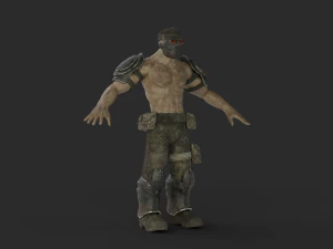 生体強化された兵士 3Dモデル