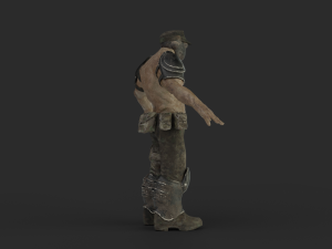 bio-enhanced soldier 3D Модель