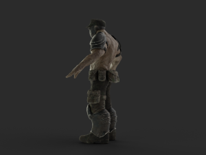 bio-enhanced soldier 3D Модель