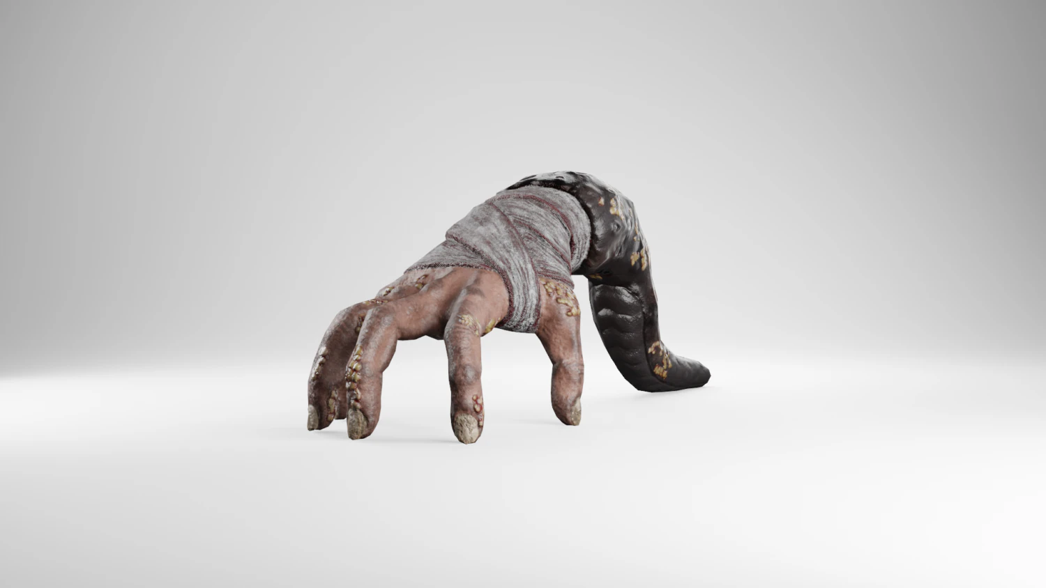 Hand Parasite 3D Model .c4d .max .obj .3ds .fbx .stl .blend
