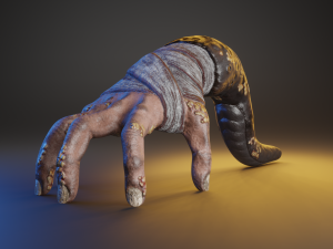 Hand Parasite 3D Model
