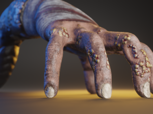 Hand Parasite 3D Model