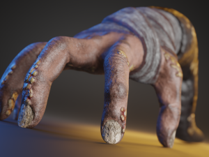 Hand Parasite 3D Model