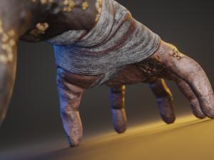 Hand Parasite 3D Model