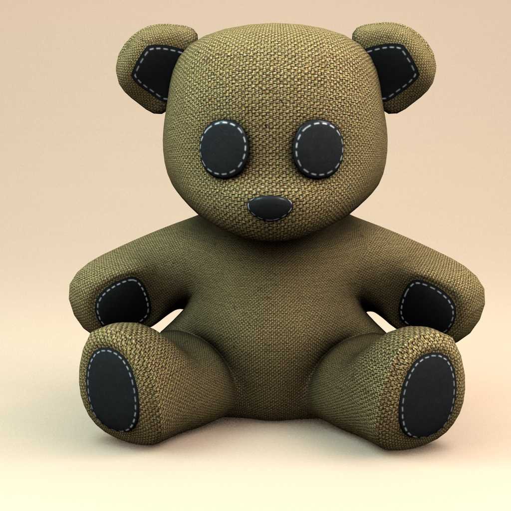 Little simple bear (with blender project)