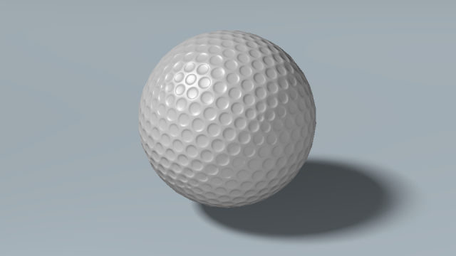 golfball gameready Model 3D .c4d .max .obj .3ds .fbx .stl .blend