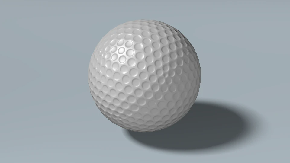 golfball gameready 3D Model .c4d .max .obj .3ds .fbx .stl .blend 