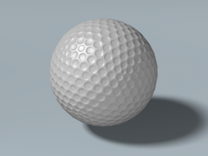 golfball gameready Model 3D
