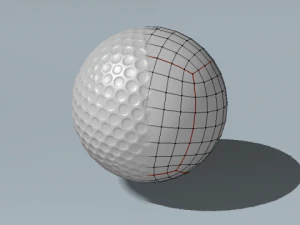 golfball gameready 3D Model