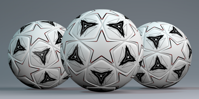 champions legue soccer ball 3D 모델 .c4d .max .obj .3ds .fbx .stl .blend 