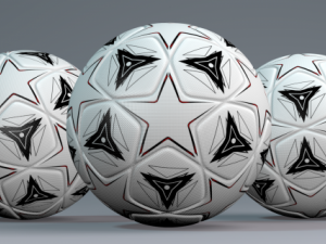 champions legue soccer ball 3D 模型