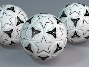 champions legue soccer ball 3D 모델