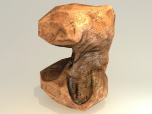 low poly rocks game assets 3D Модель
